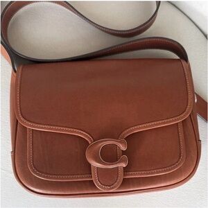 Coach Tan Leather Crossbody Bag